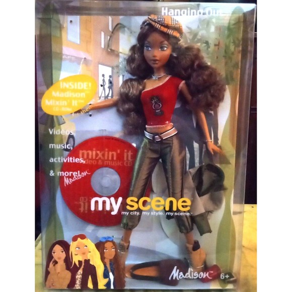 Hanging Out Madison My Scene African American Barbie Mattel New In Box 2003 - Picture 1 of 2